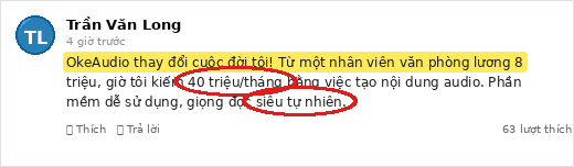 Customer feedback - Facebook