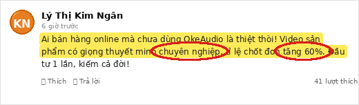 Customer feedback - Facebook