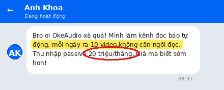 Customer feedback - Zalo